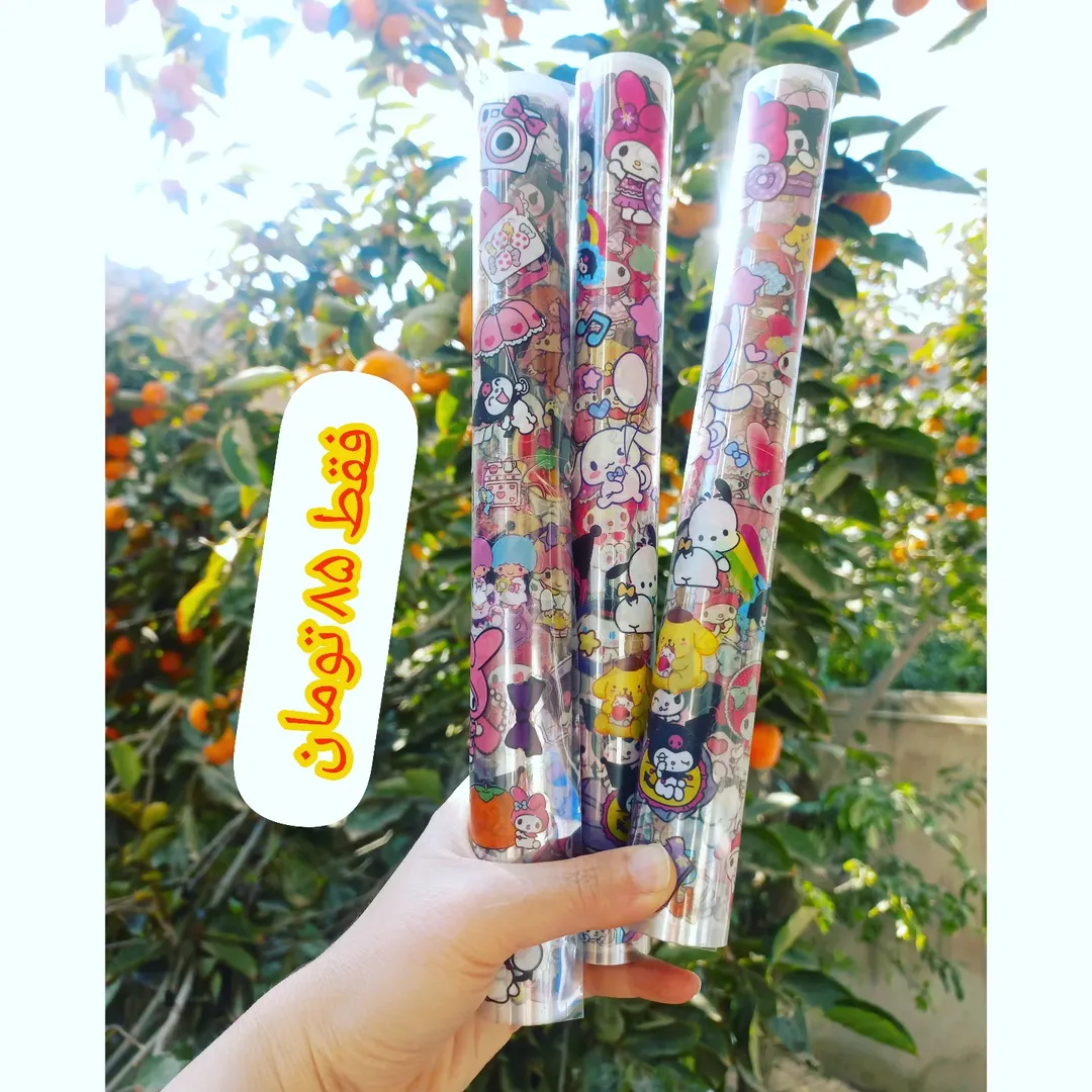 استیکر رولی سفره ای  برچسب طرح کرومی