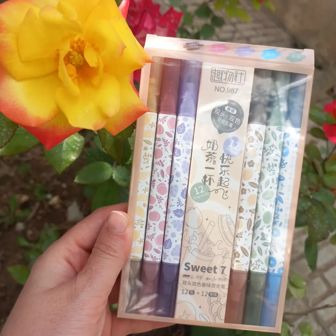 پک ۶عدد هایلایتر عطری دوطرفه