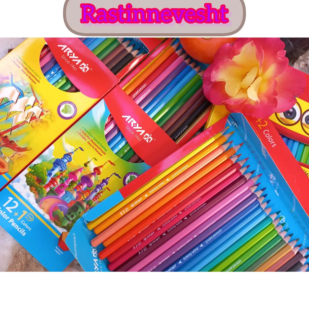 مداد رنگی آریا ۱۲رنگ